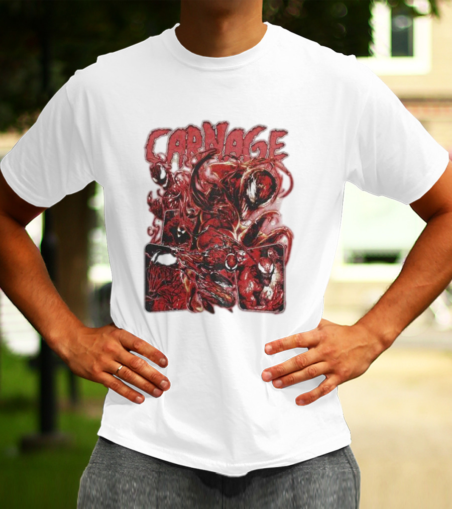 Carnage Supervillain Comic Panel T-Shirt