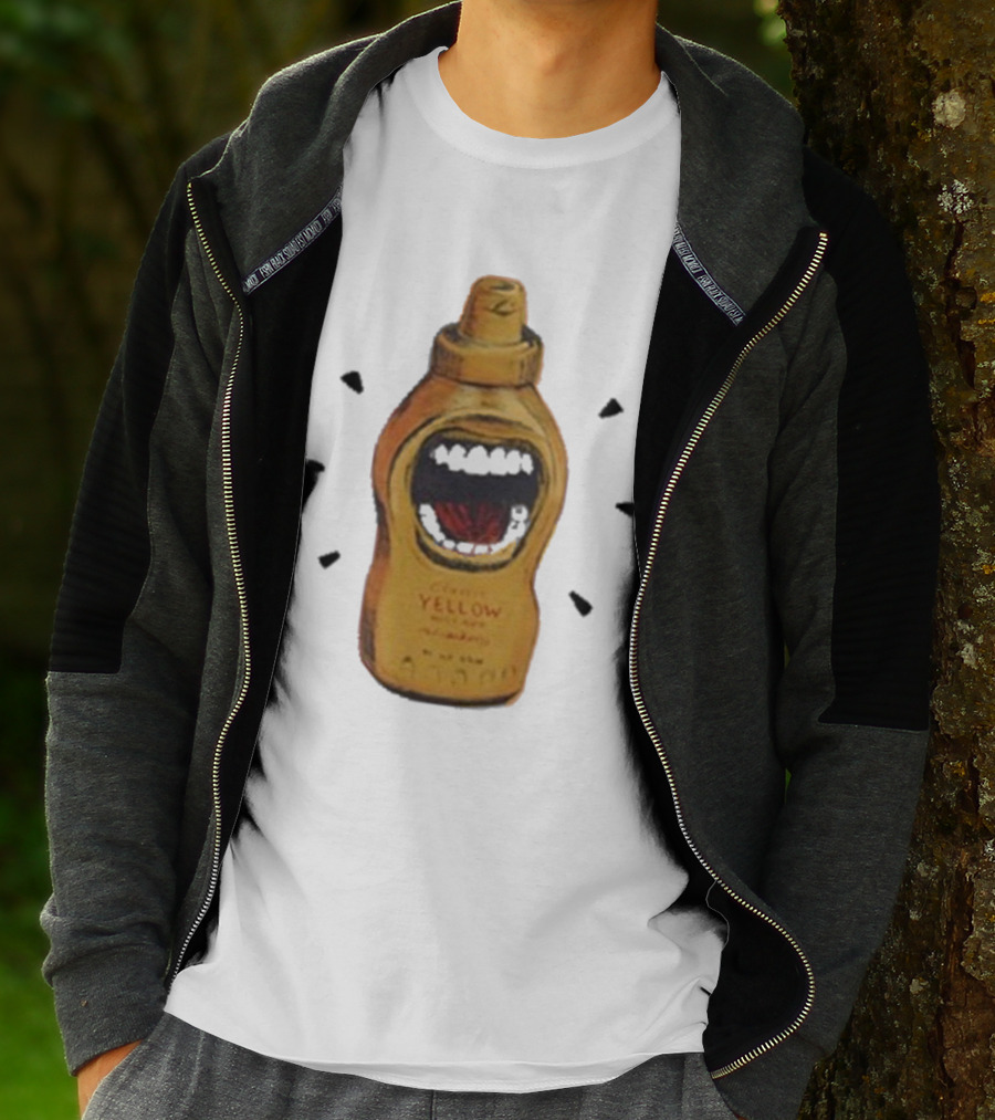Mcfreakery Classic Yellow Mustard Bottle With Mouth T-Shirt