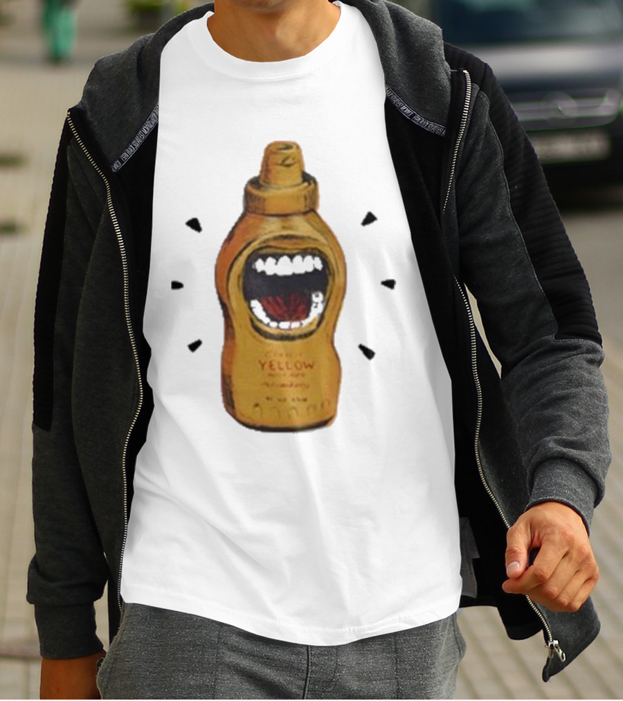 Mcfreakery Classic Yellow Mustard Bottle With Mouth T-Shirt
