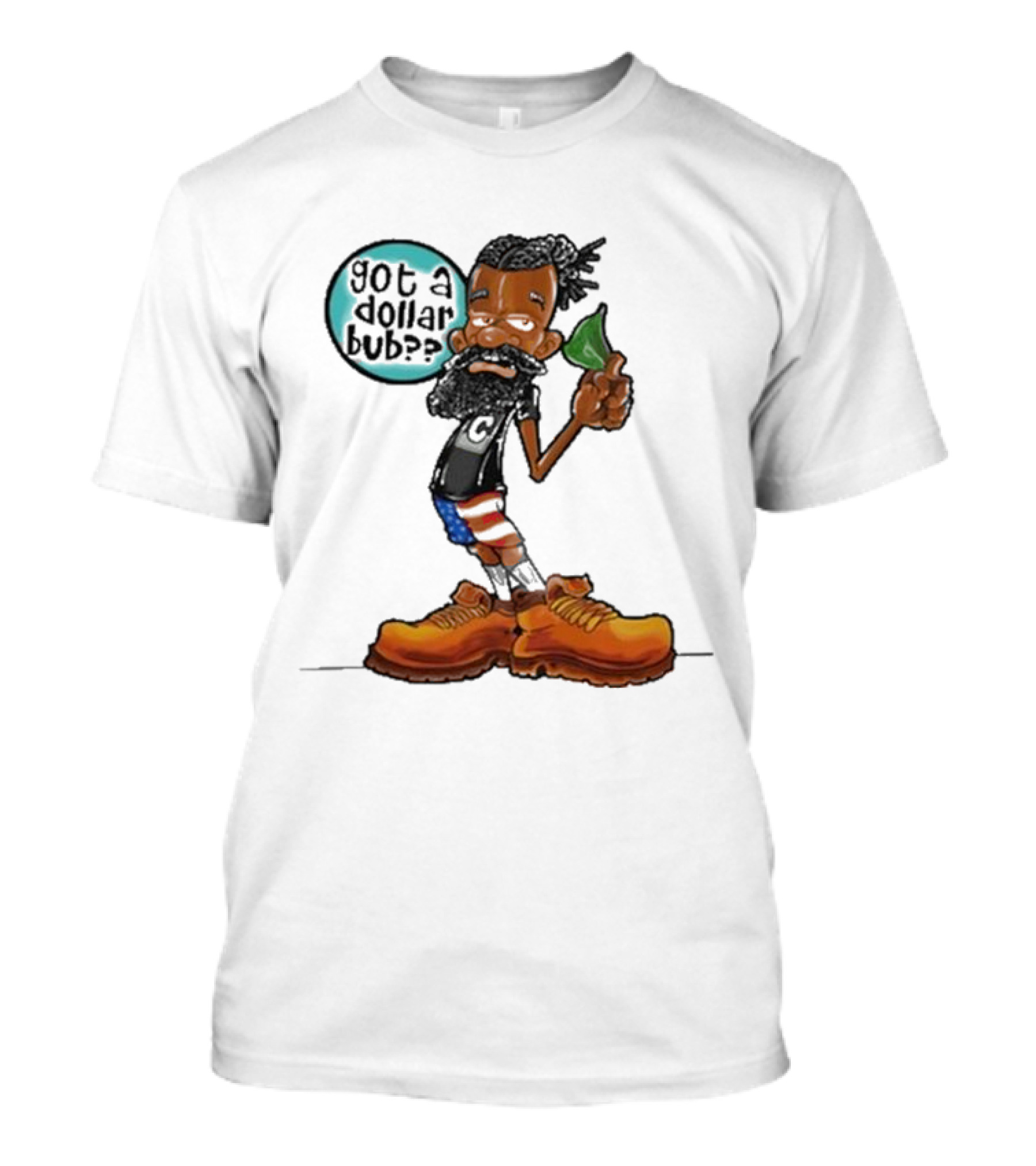 Got A Dollar Bub American Flag Pants Big Shoes T-Shirt