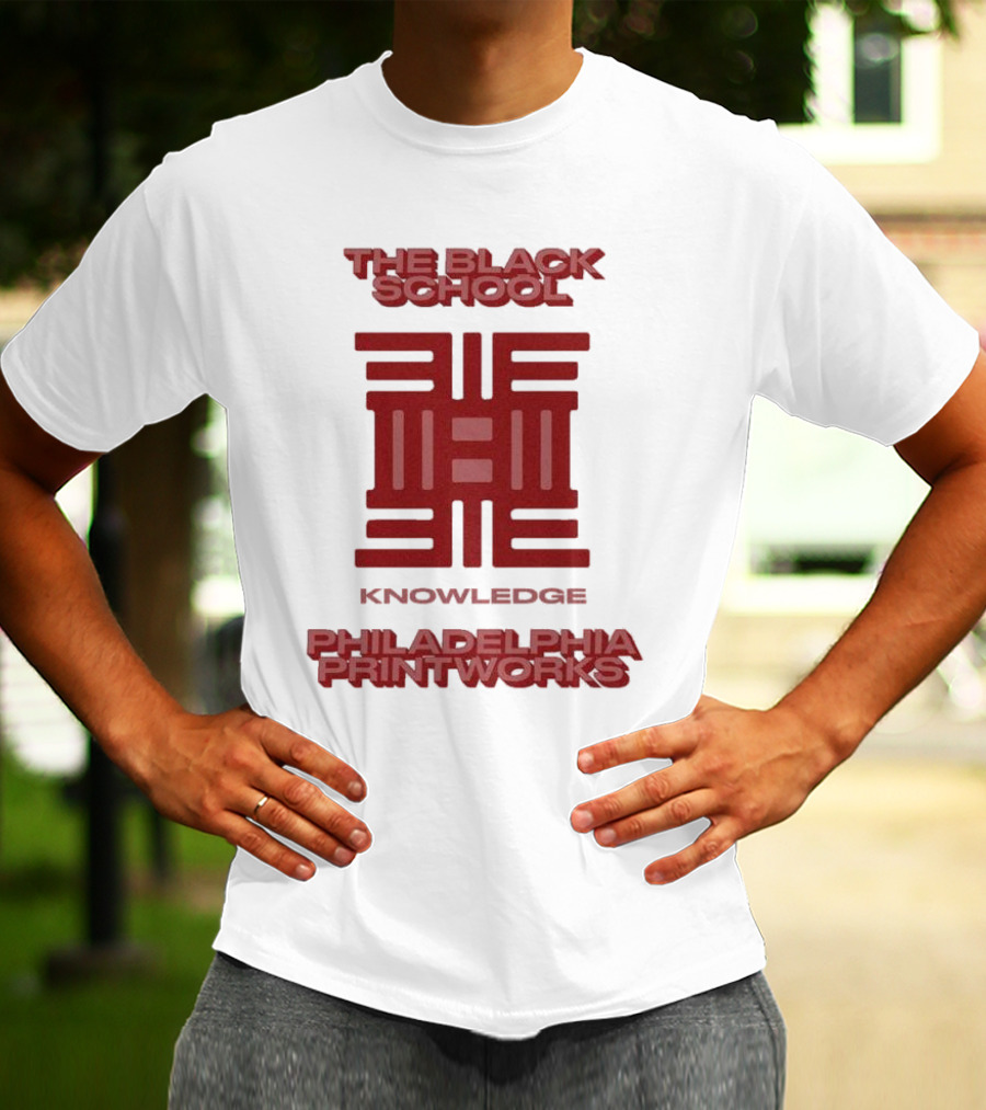 The Black School Knowledge Emblem Philadelphia Printworks T-Shirt