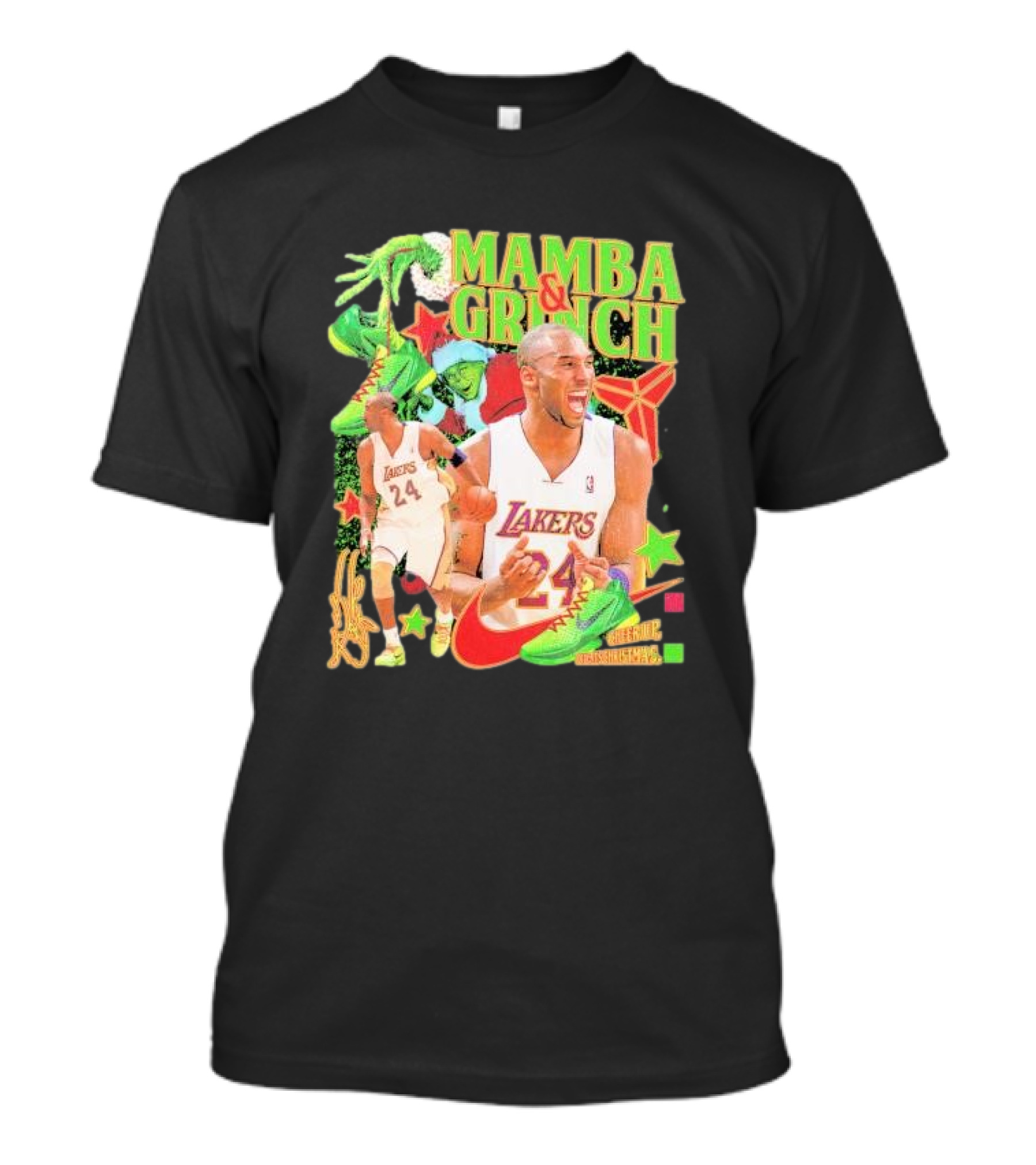Mamba And Grinch Stole Christmas Kobe Bryant Lakers T-Shirt