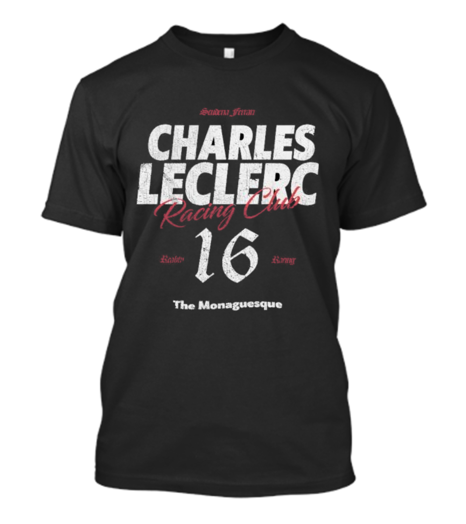 Scuderia Ferrari Charles Leclerc Racing Club 16 The Monaguesque T-Shirt