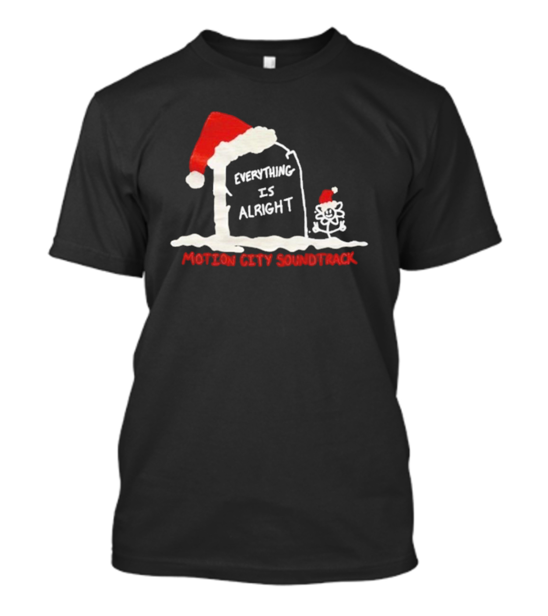 Motion City Soundtrack Everything Is Alright Santa Gravestone T-Shirt