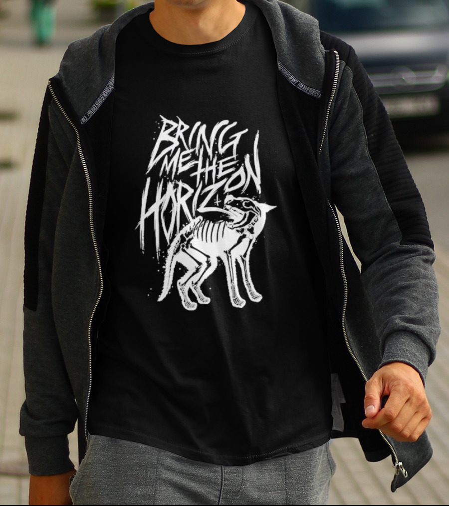 Bring Me The Horizon Cat Skeleton T-Shirt
