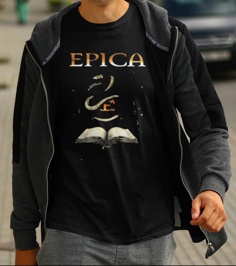 Epica Kingdom Of Heaven Open Book And Snake T-Shirt