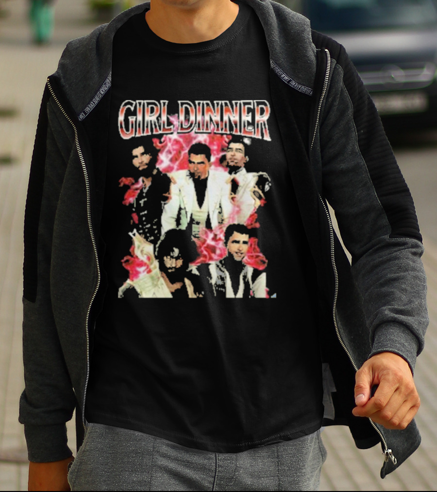 Girl Dinner Jayce Arcane Vaporwave Style Multicolor Figures T-Shirt