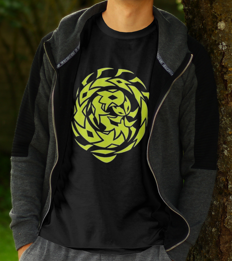 Greed Sigil Black And Yellow Spiral T-Shirt