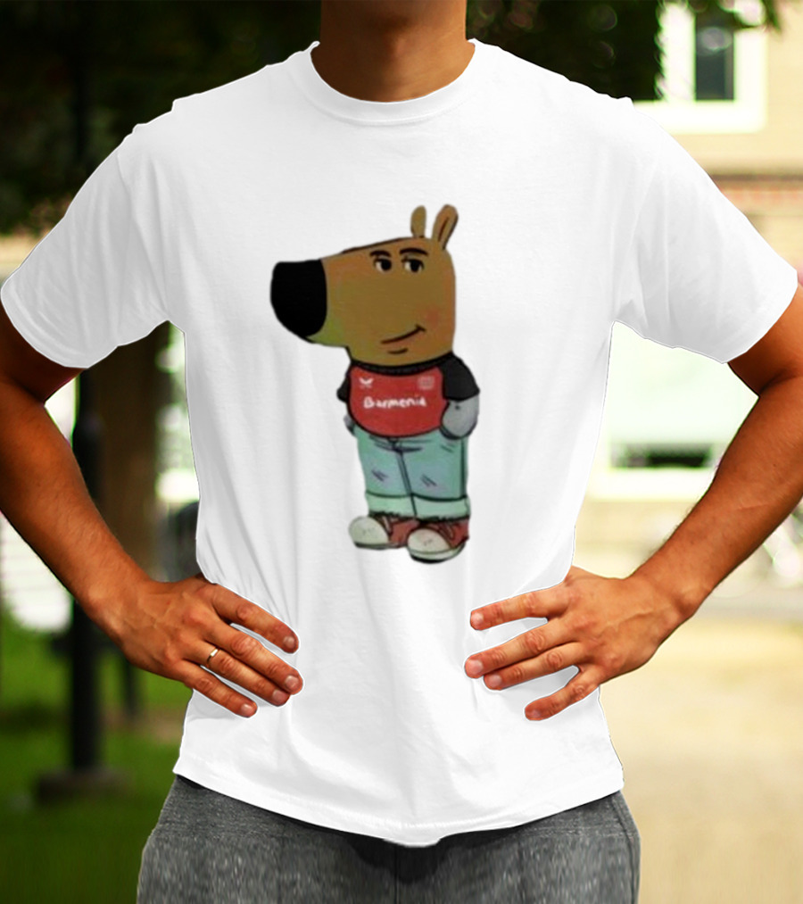 Chill Guy Dog Bayer 04 Leverkusen Mascot Wearing Red Black T-Shirt