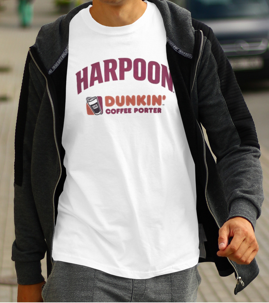 HARPOON Dunkin' Coffee Porter Collaboration T-Shirt