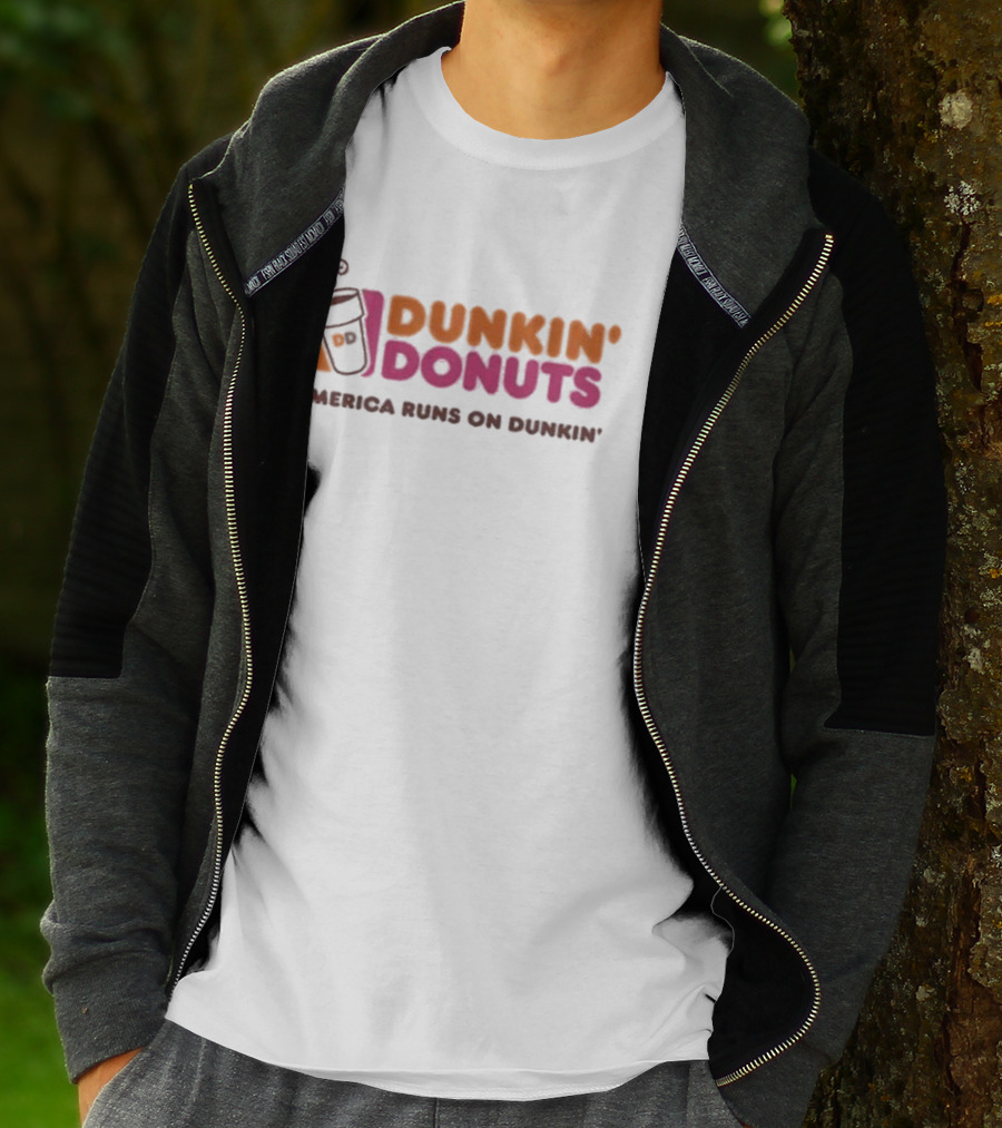 Dunkin' Donuts America Runs On Dunkin' Coffee Cup T-Shirt
