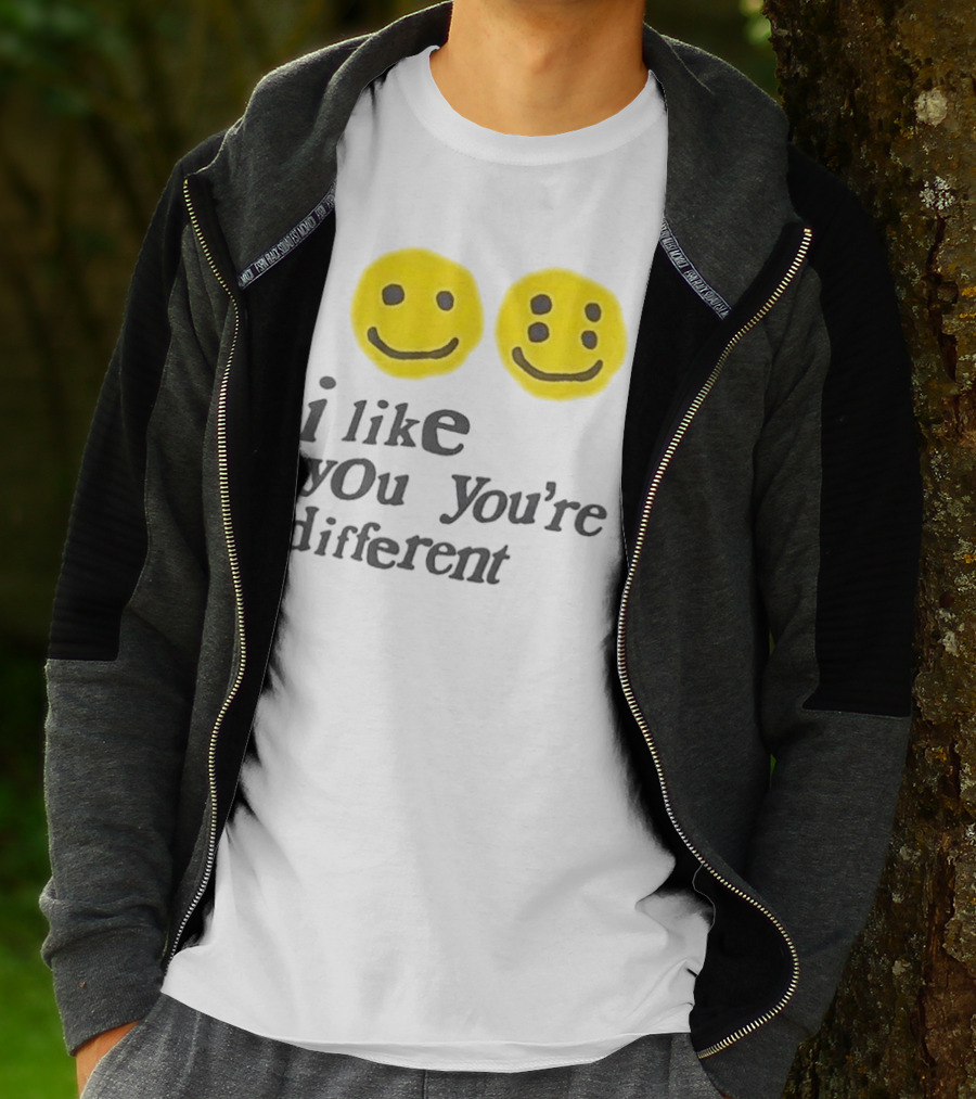 Cactus Plant Flea Market I Like You You're Different Smiley Faces T-Shirt