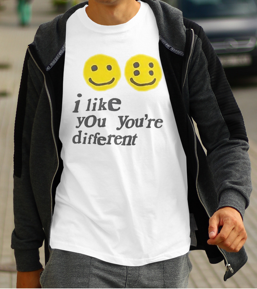 Cactus Plant Flea Market I Like You You're Different Smiley Faces T-Shirt
