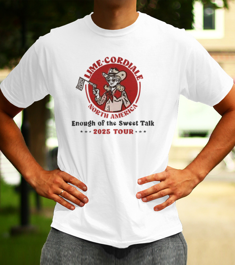 Lime Cordiale North America Enough Of The Sweet Talk 2025 Tour T-Shirt