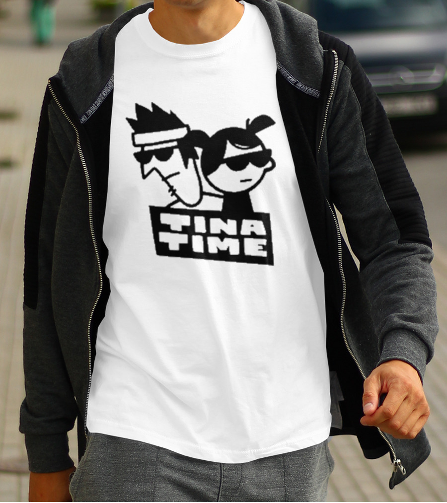 Tina Time Cool Cartoon Duo With Sunglasses T-Shirt