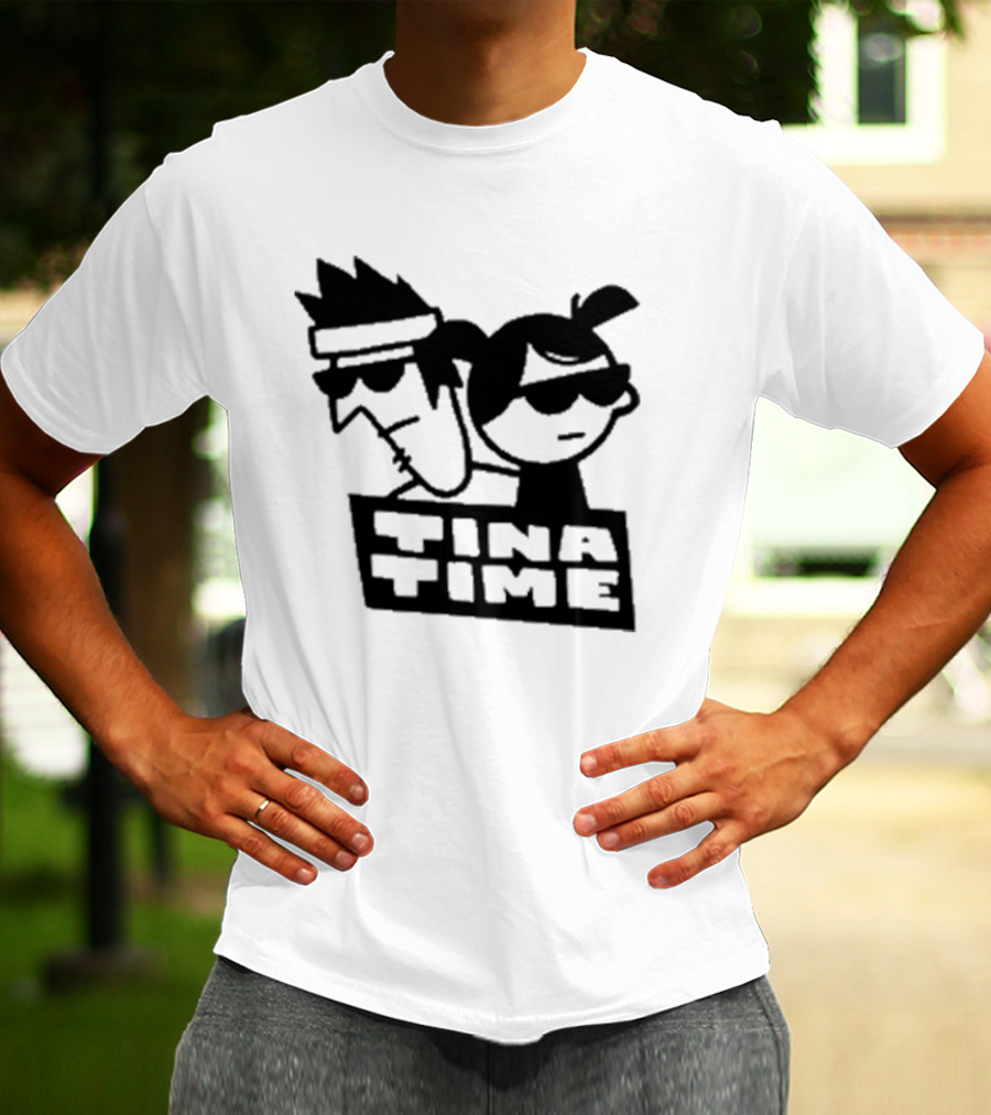 Tina Time Cool Cartoon Duo With Sunglasses T-Shirt