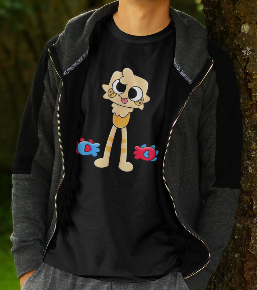 Dandy’s World Goob Costume For Kids And Adults Christmas Cartoon Character With Playful Fish Icons T-Shirt