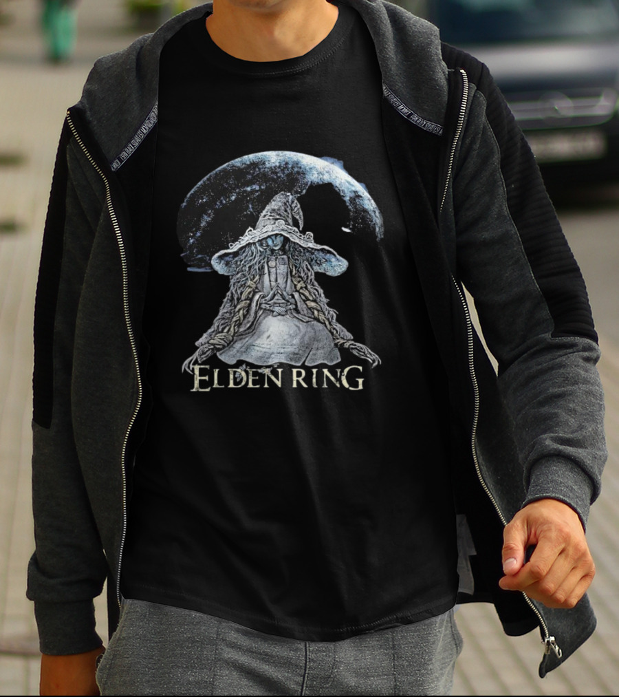 Ranni The Witch Elden Ring Fantasy Art Game Character Moon Magic T-Shirt
