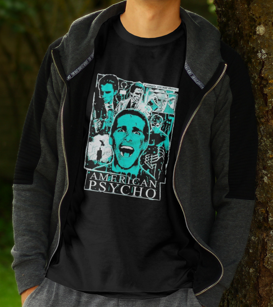 American Psycho Patrick Bateman I Simply Am Not There Collage T-Shirt