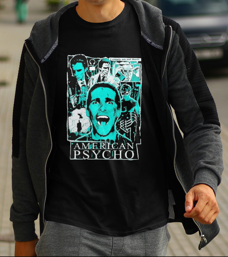 American Psycho Patrick Bateman I Simply Am Not There Collage T-Shirt