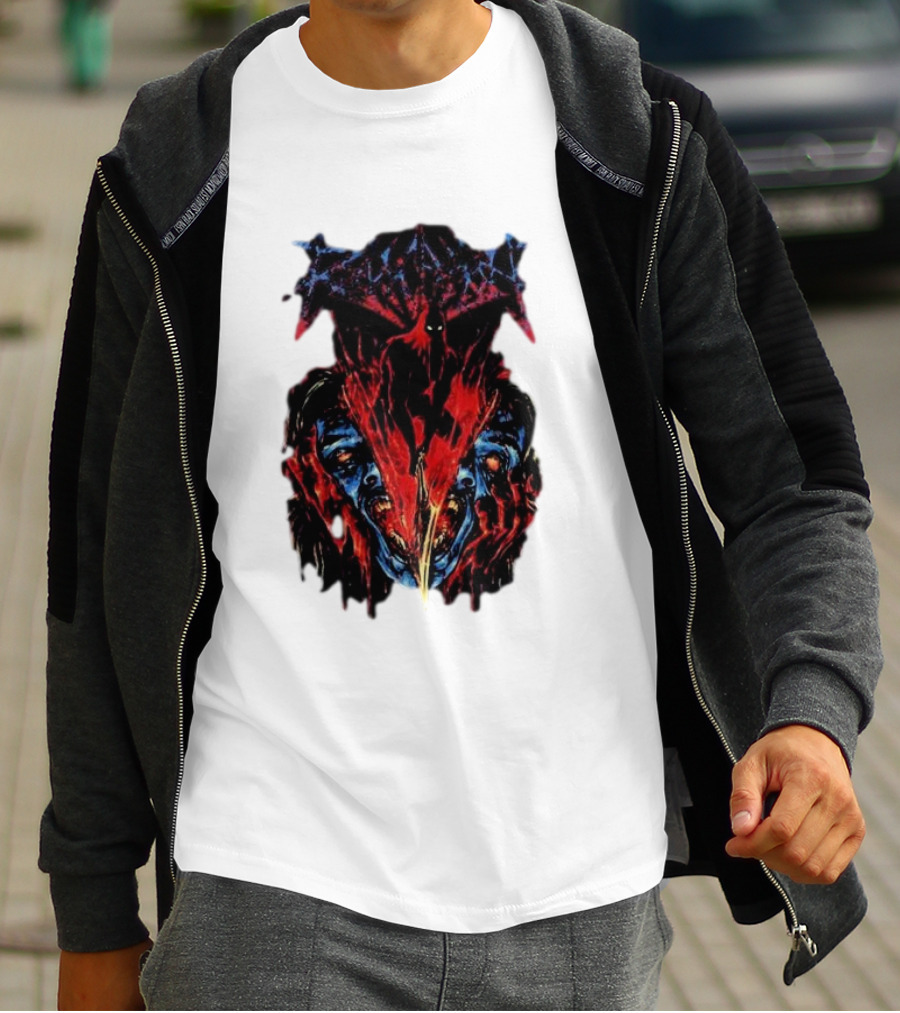 Revocation Nihilistic Violence Album Art Two Colossal Colorful Faces T-Shirt