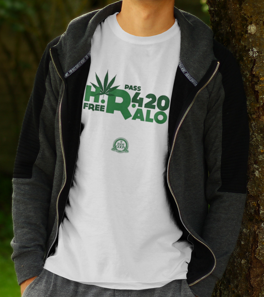 HR Free Pass Ralo 420 Fam Goon Cannabis Leaf T-Shirt