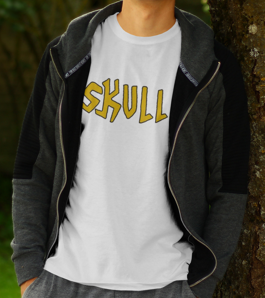 Saturday Night Live Butthead Skull Text T-Shirt