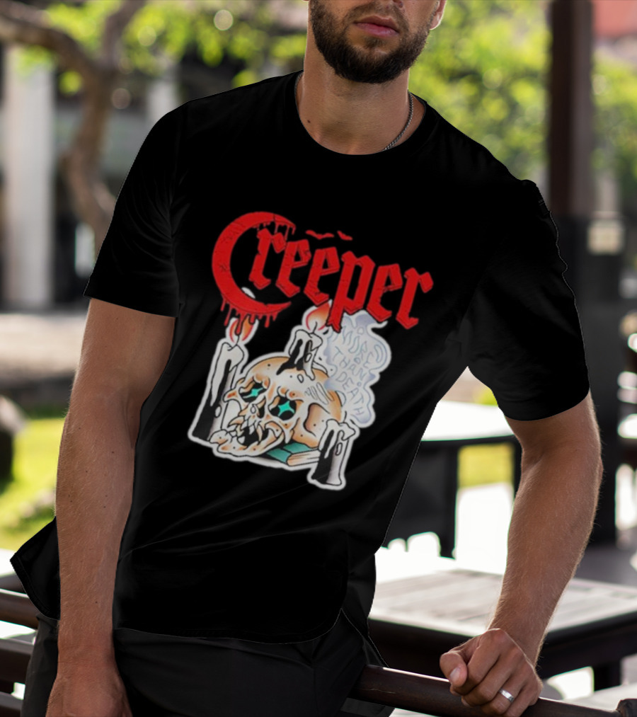 Creeper Skull Candle More Than Death Friday 13th T-Shirt