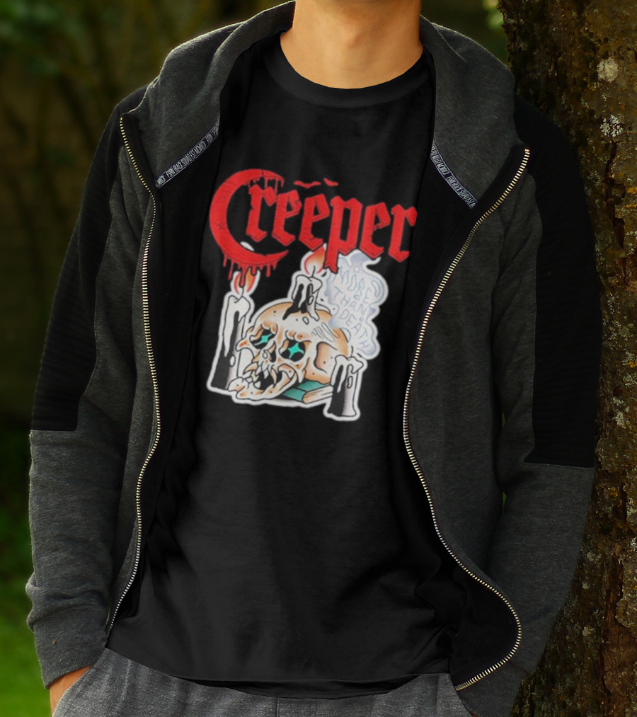 Creeper Skull Candle More Than Death Friday 13th T-Shirt