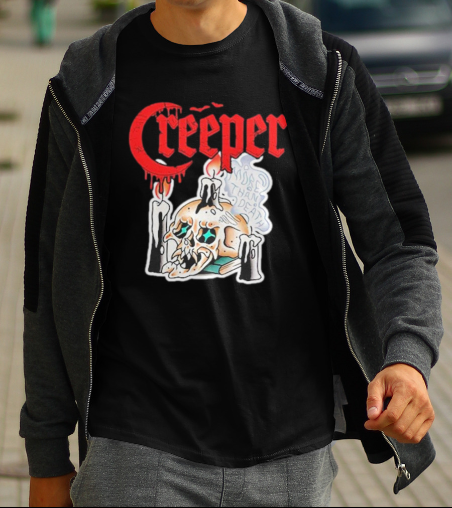 Creeper Skull Candle More Than Death Friday 13th T-Shirt