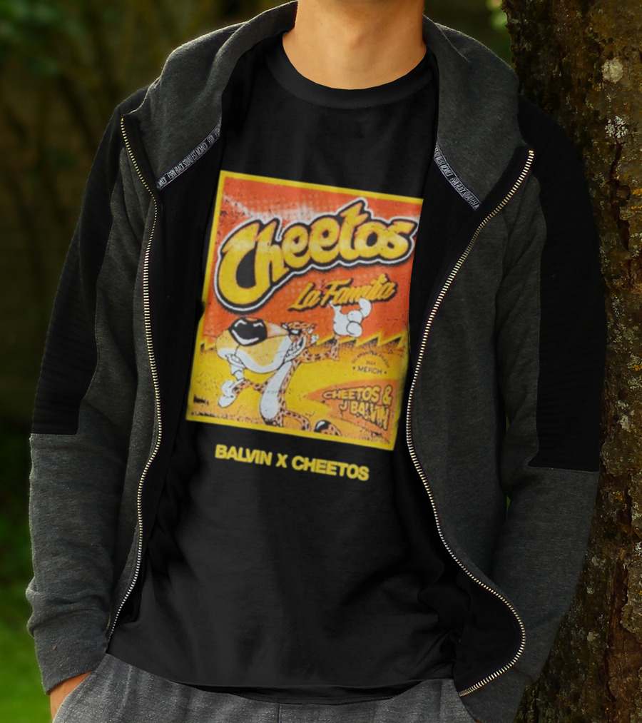 Cheetos La Familia Merch Balvin X Cheetos Collaboration T-Shirt