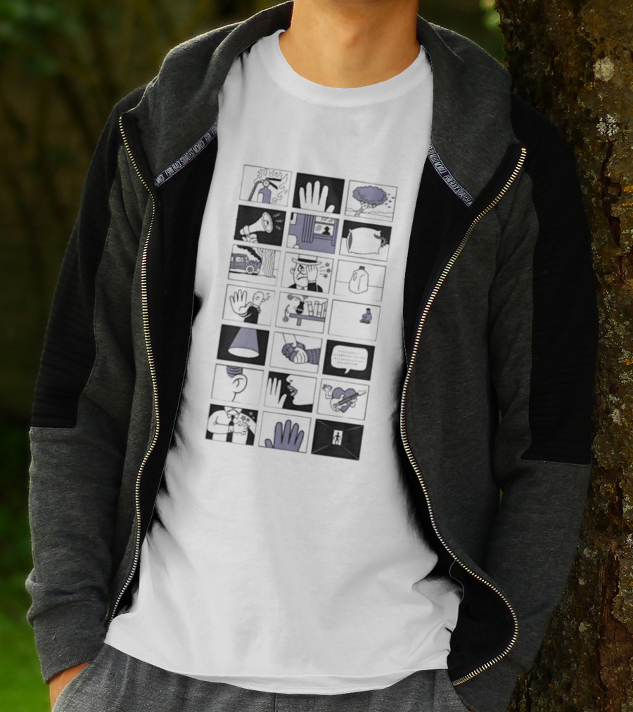 Fingertips: Visual Storyboard Of Hand Motifs And Everyday Life T-Shirt
