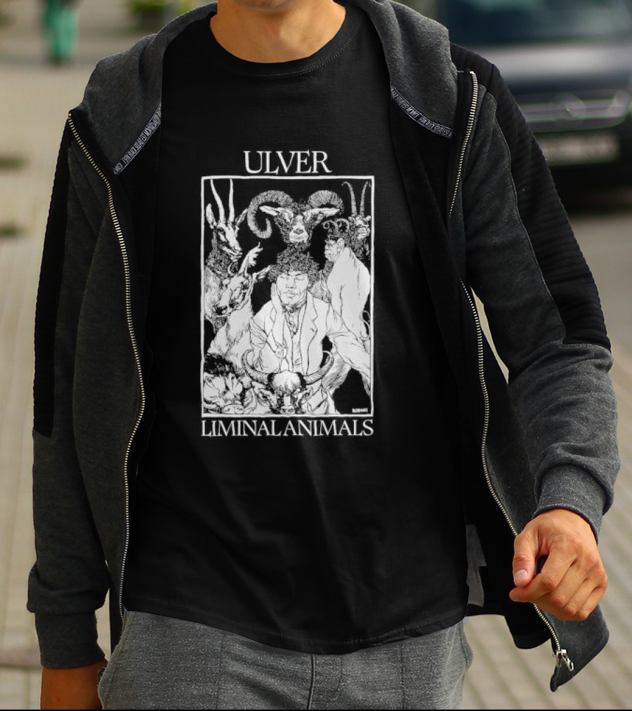 Ulver Liminal Animals Intricate Illustration Mystical Creatures T-Shirt