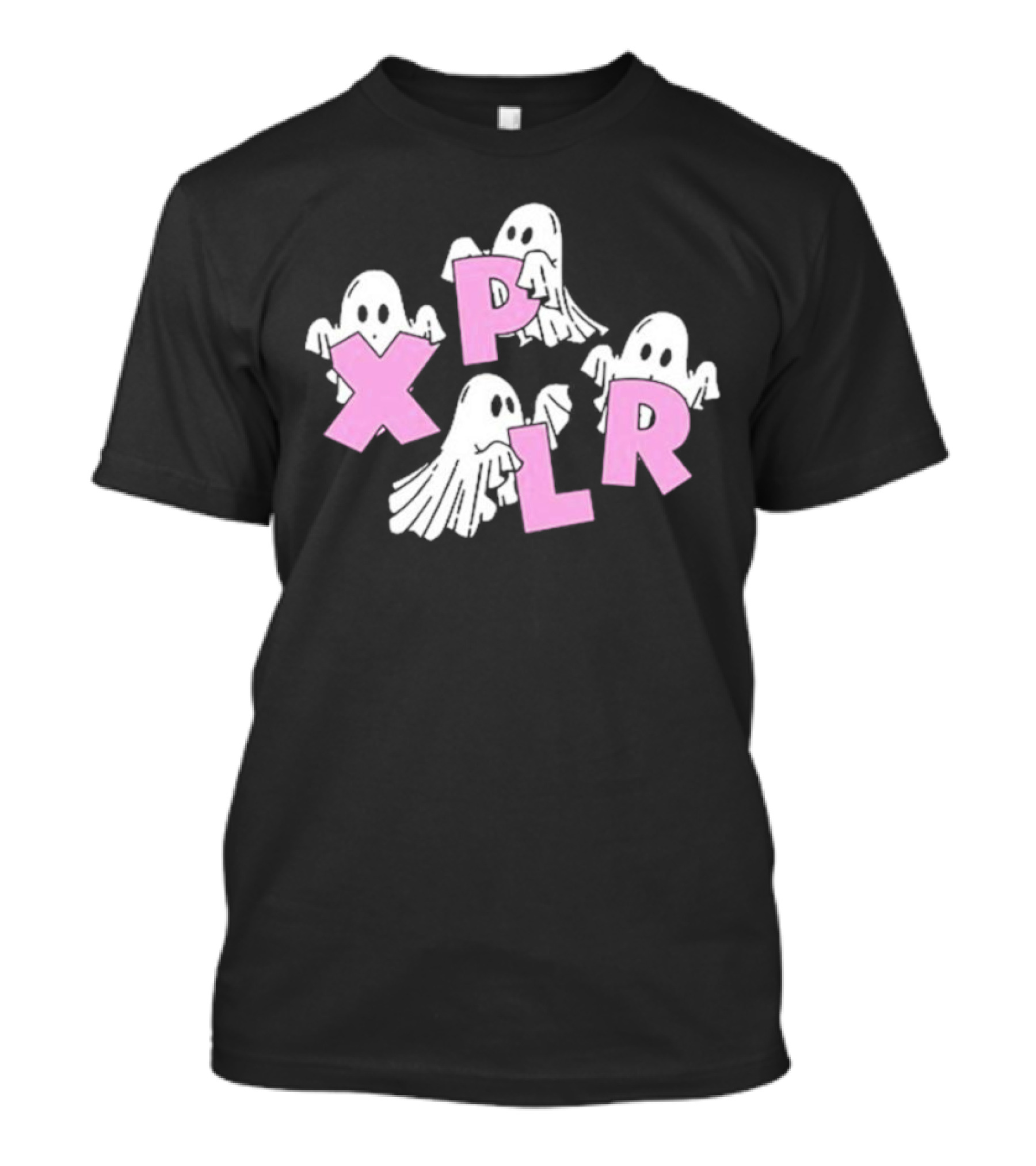 Xplr Ghosts With Pink Letters T-Shirt