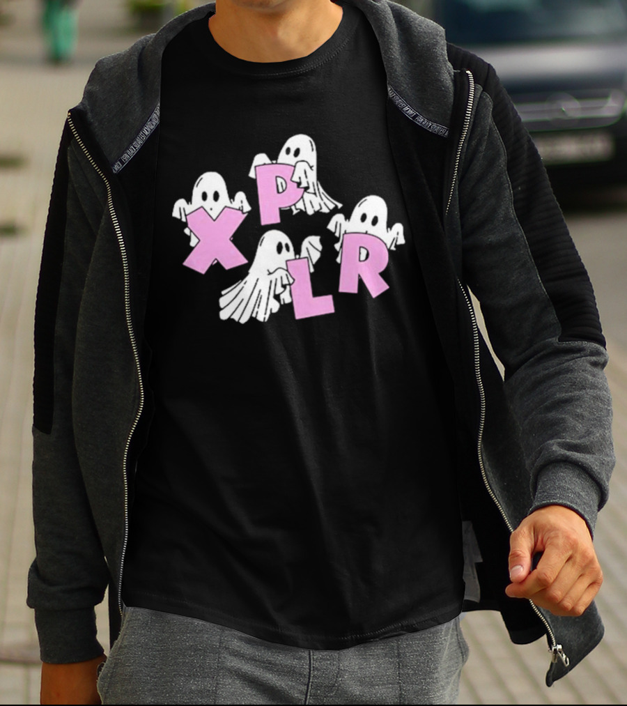Xplr Ghosts With Pink Letters T-Shirt