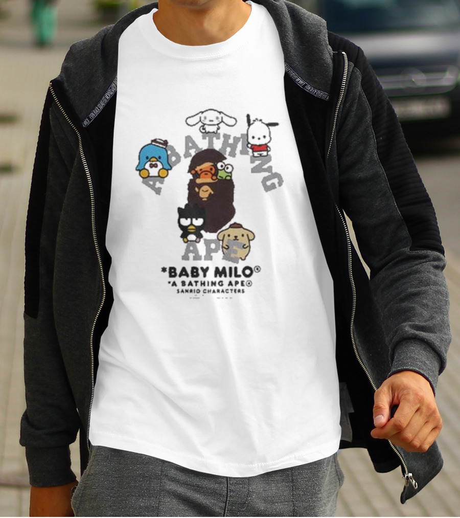 Baby Milo A Bathing Ape With Sanrio Characters Collaboration T-Shirt