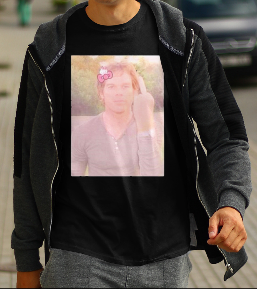 Dext Morgan Hello Kitty Coquette Bow Gesture T-Shirt