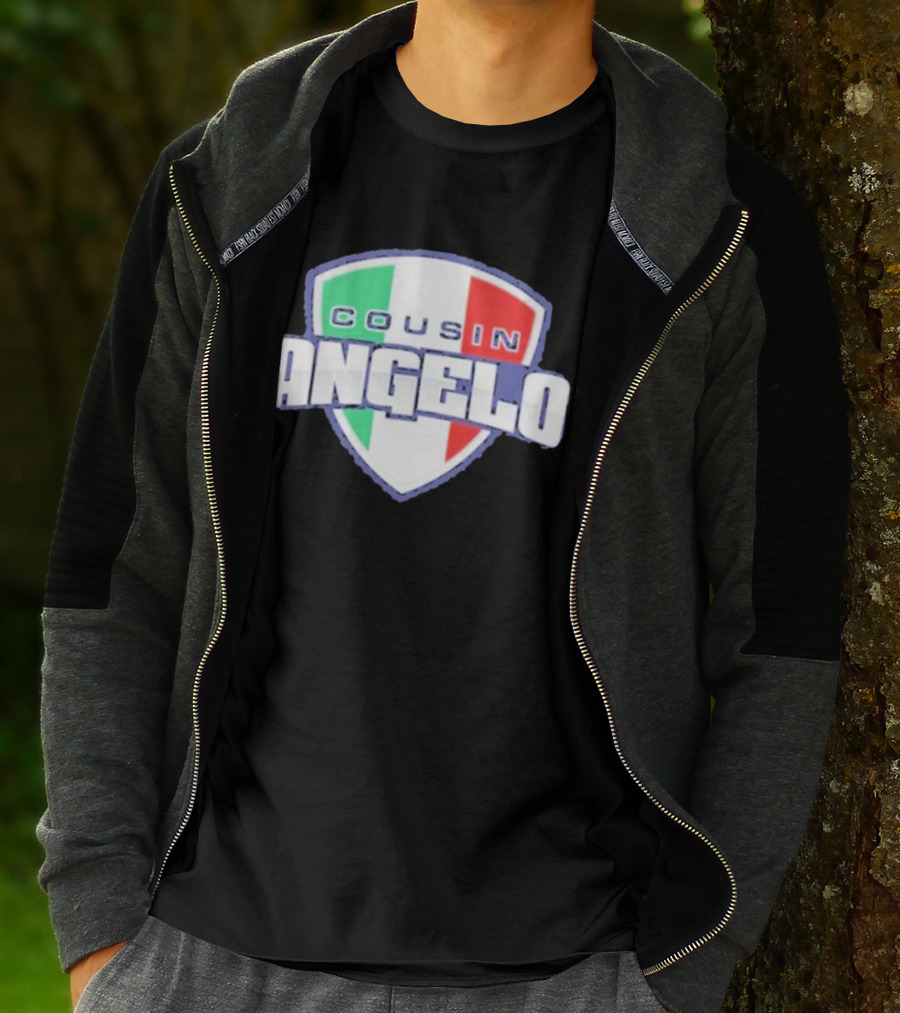Cousin Angelo Italian Shield Tricolor T-Shirt