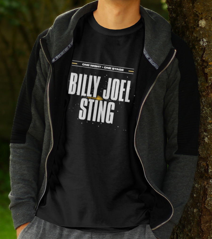 ONE NIGHT ONE STAGE BILLY JOEL STING 2025 TOUR T-Shirt
