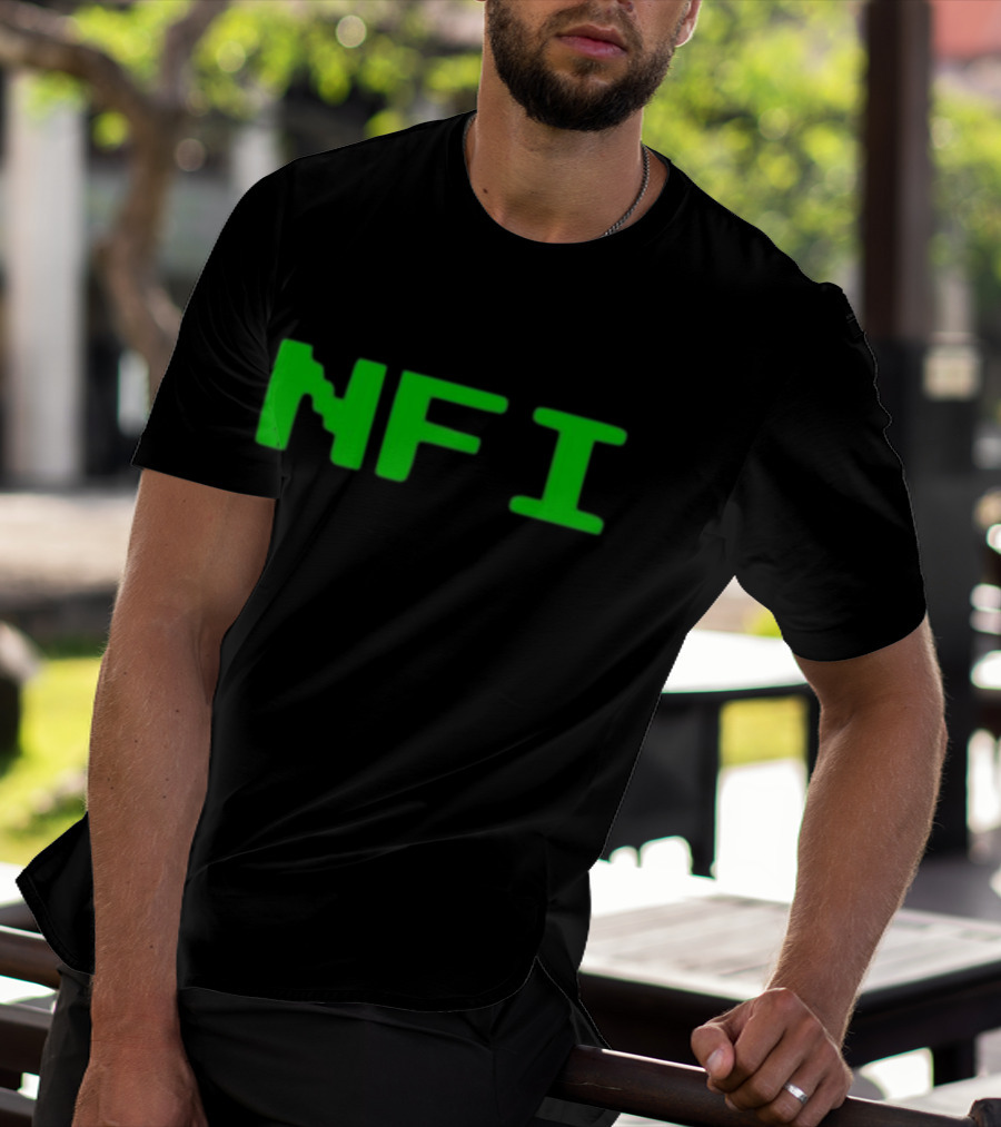 Ewanmitchellitalia Warchild NFI Green Text T-Shirt