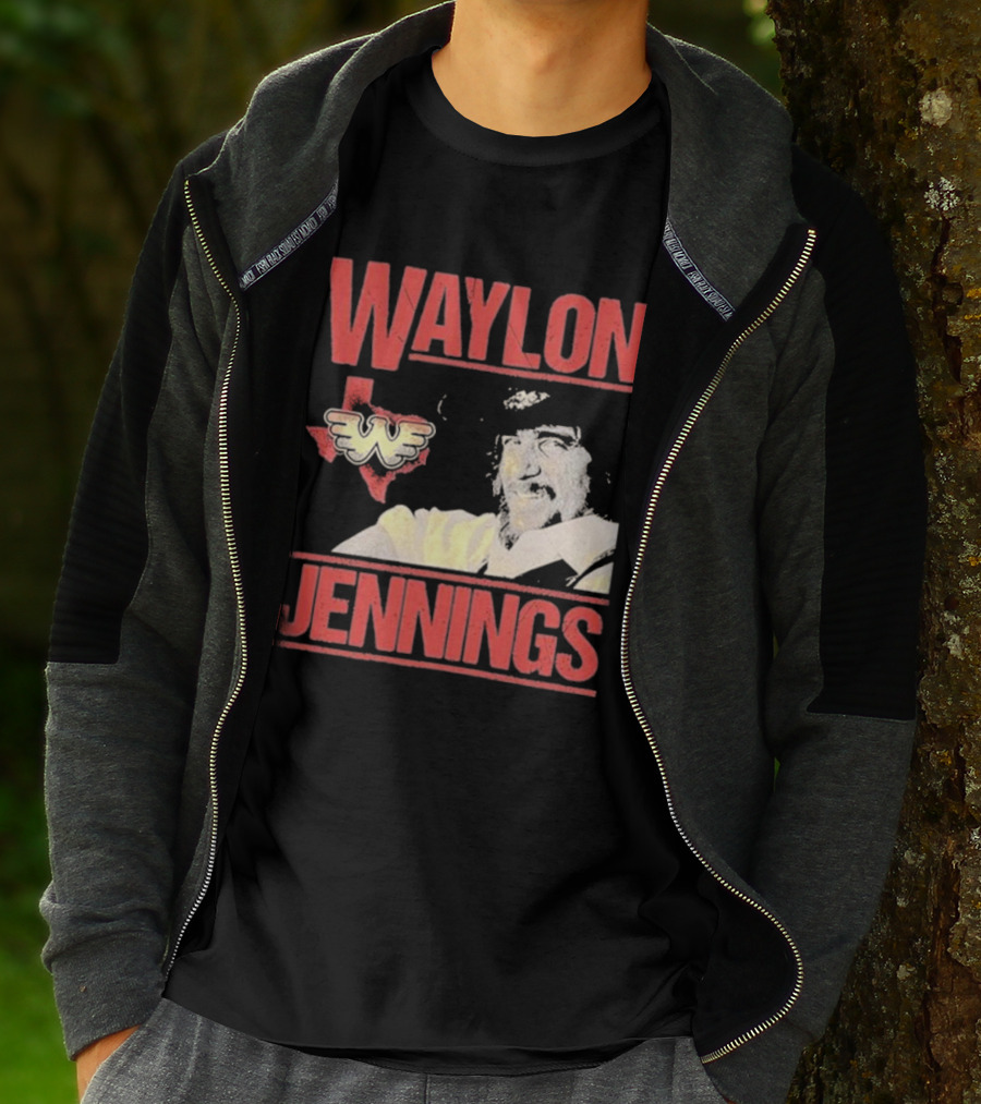 Waylon Jennings Flying W Texas T-Shirt