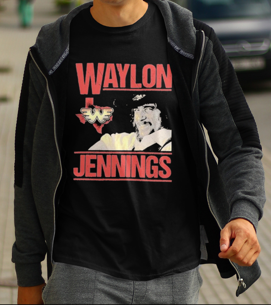 Waylon Jennings Flying W Texas T-Shirt