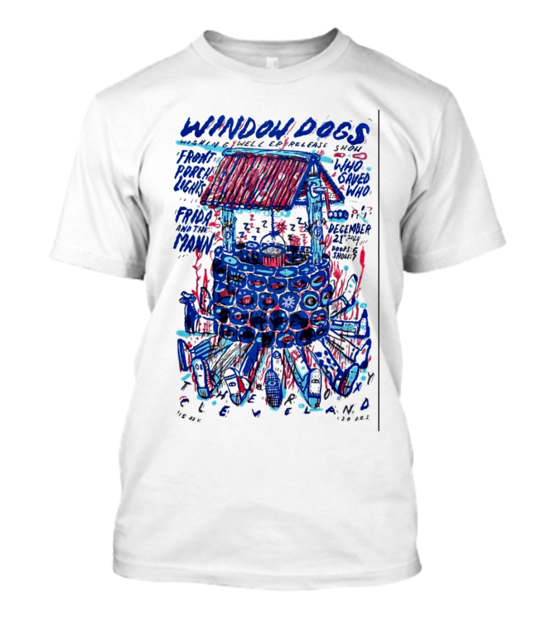 Window Dogs And Guest Bands Live At Cleveland Venue December 21 With Frida And The Man Who T-Shirt