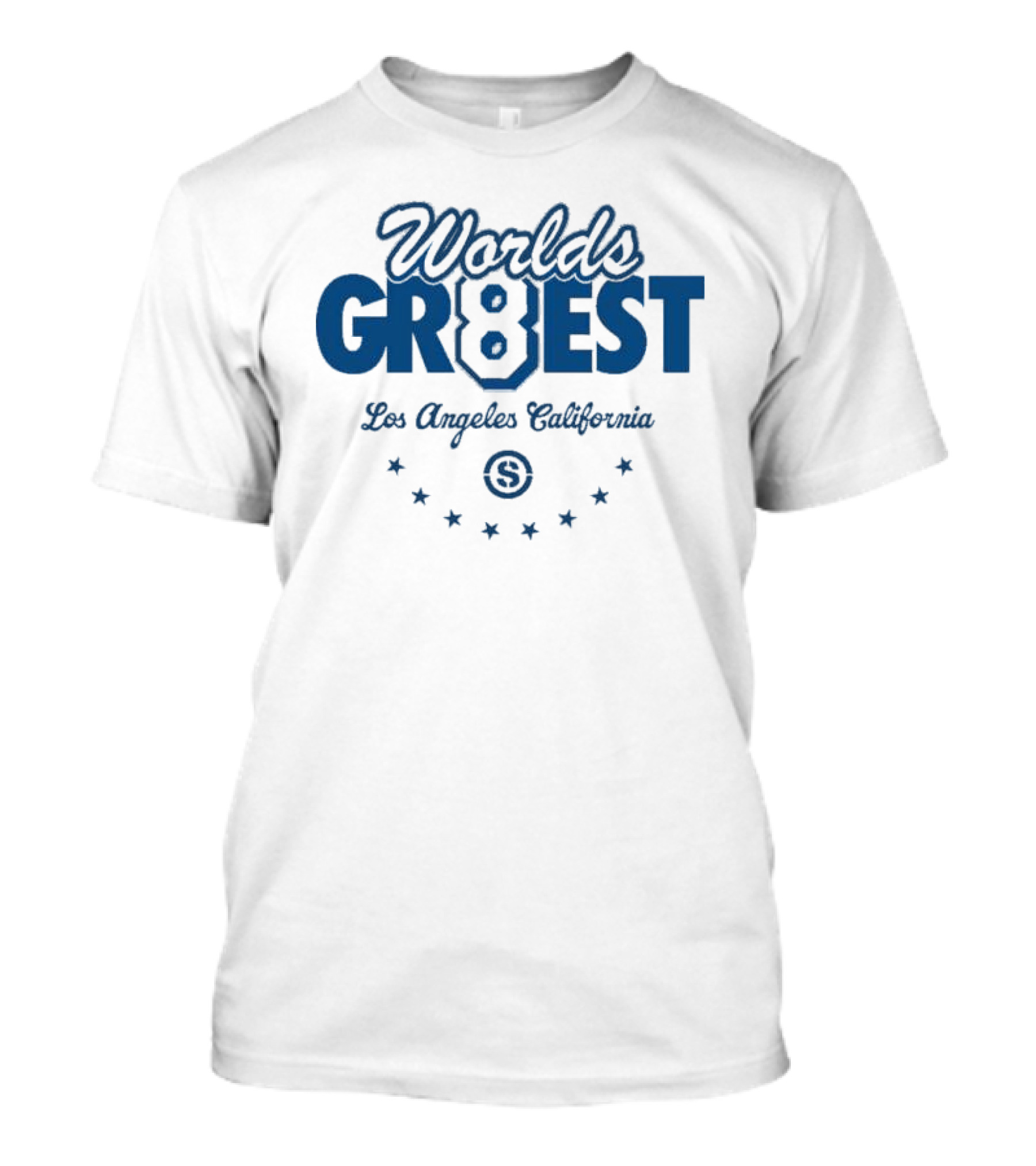 Worlds Gr8est Los Angeles California Eight Stars T-Shirt
