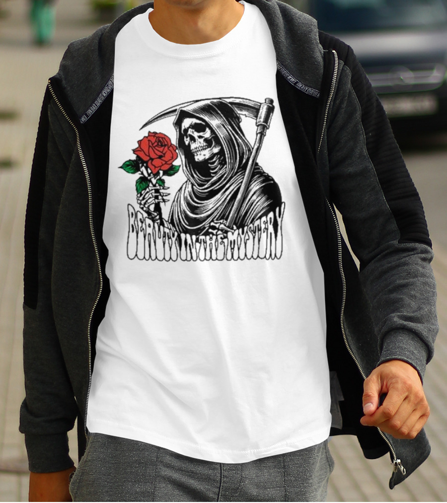 XPLR Beauty In The Mystery Grim Reaper Rose T-Shirt