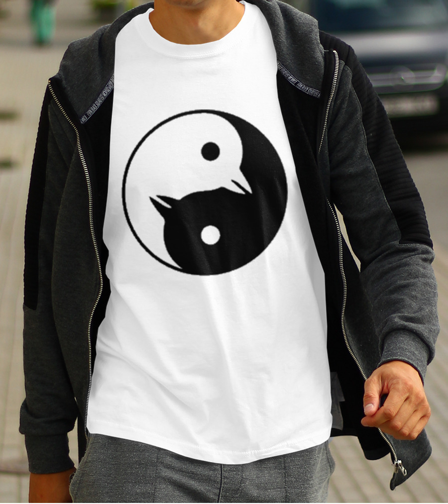 Yin Yang Penguins Pinguini Tattici Nucleari T-Shirt