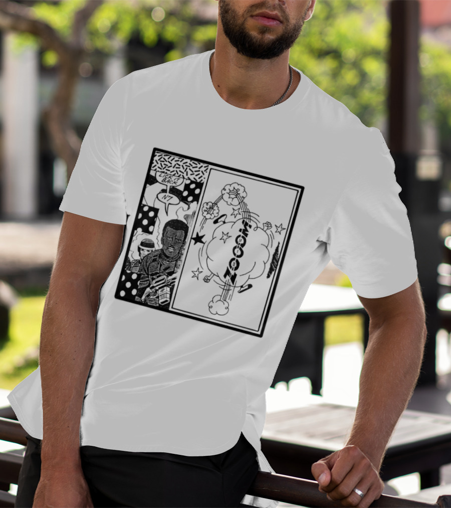 Zooom N7 Lick It Back Comic Art Panel T-Shirt