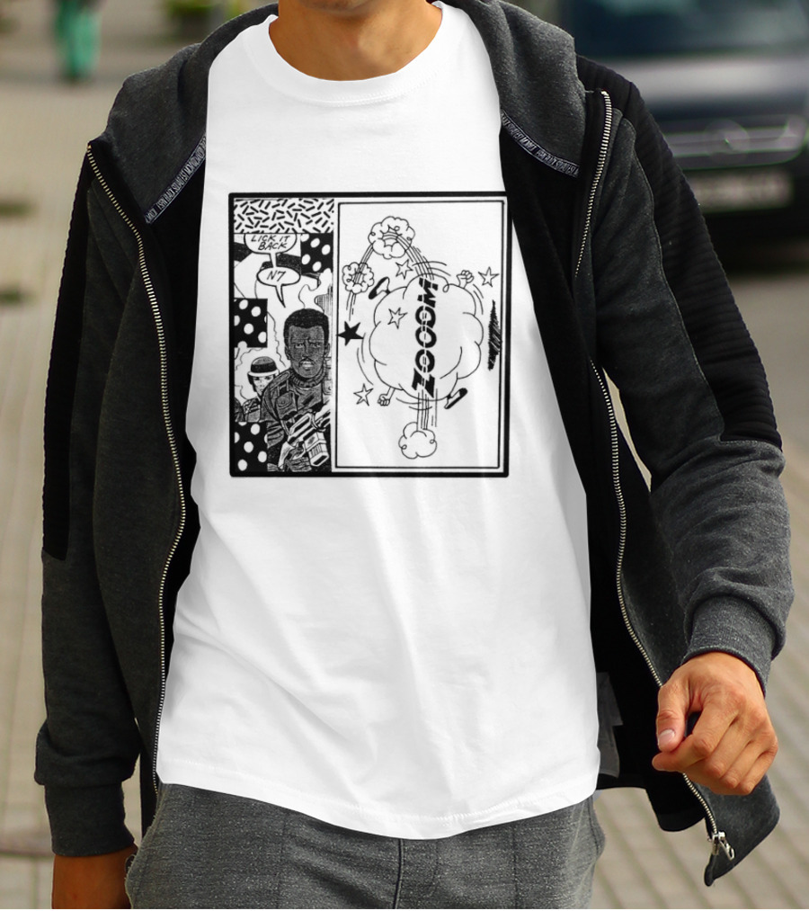 Zooom N7 Lick It Back Comic Art Panel T-Shirt