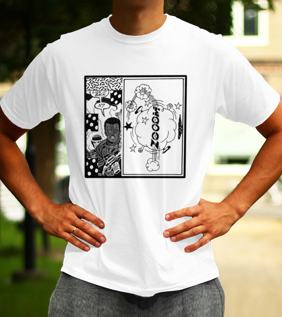 Zooom N7 Lick It Back Comic Art Panel T-Shirt