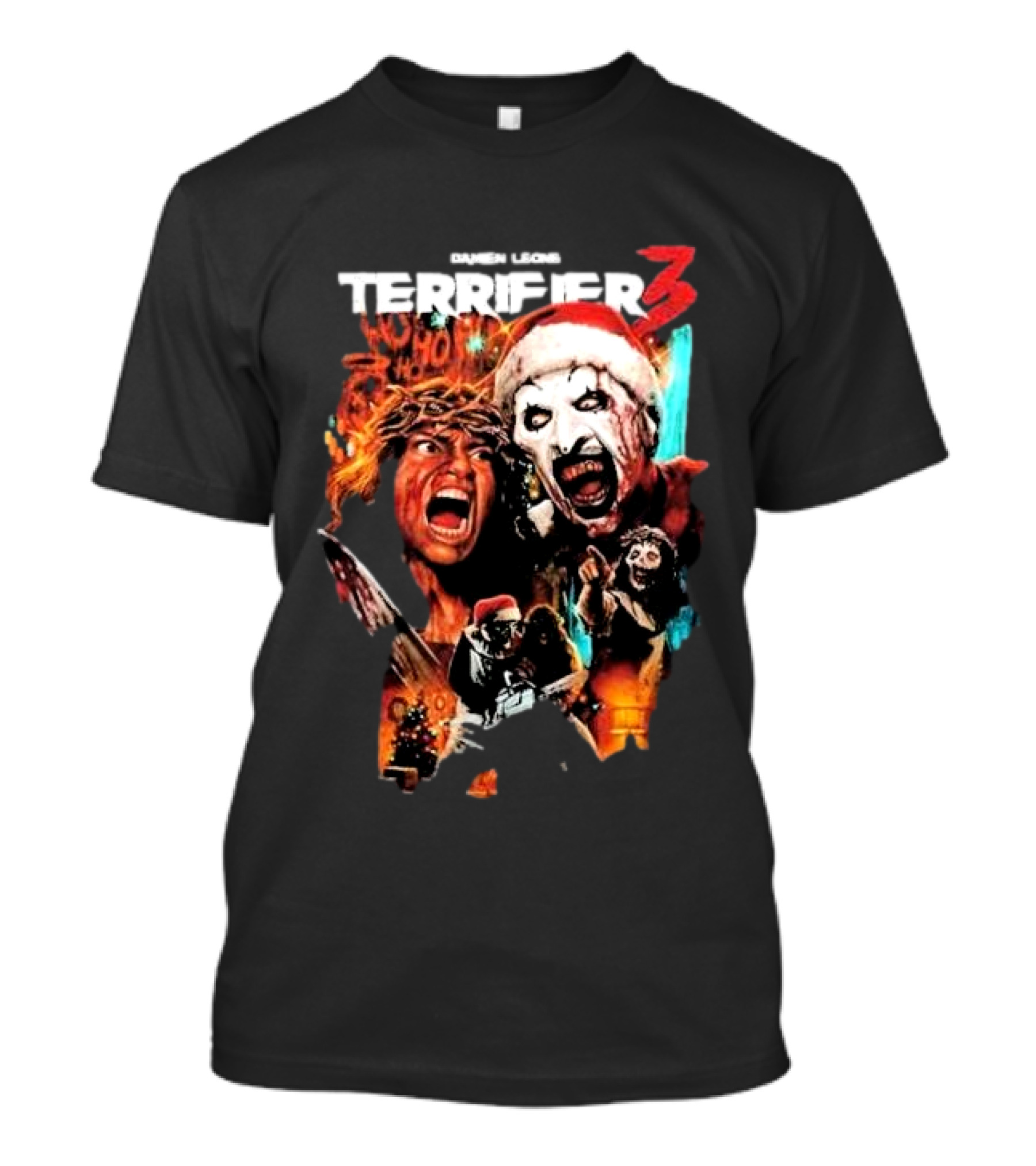 Damien Leone Terror Threads Terrifier 3 Horror Santa Claus Christmas Nightmare T-Shirt